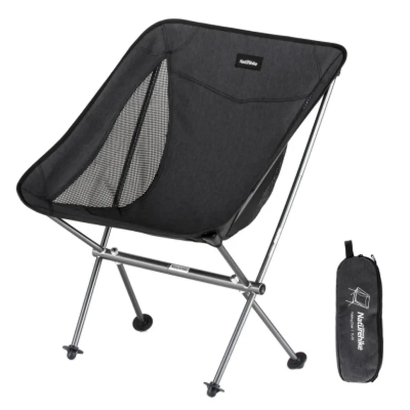 Крісло складане Naturehike Stellaluna L04 CNK2450JJ015, розмір M, чорне (6976023929410)