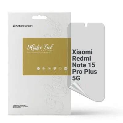 Плівка захисна Armorstandart hydrogel Anti-spy Xiaomi Redmi Note 15 Pro Plus 5G (ARM89651)