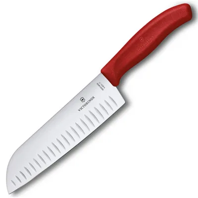Кухонний ніж Victorinox SwissClassic Santoku 17 см Red (6.8521.17B)
