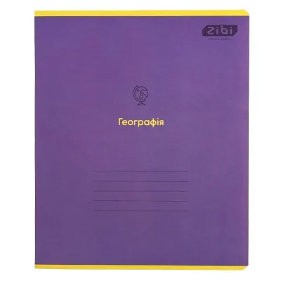 Зошит ZiBi MONOCHROME 36 аркушів, клітинка географія (ZB.1733-39)
