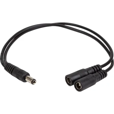 Кабель живлення DC M to 2xDC F 5.5x2.1mm PowerPlant (CA914890)