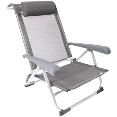 Крісло складане Bo-Camp Saint-Tropez Grey (1204796) (DAS303395)
