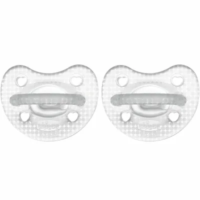 Пустушка Chicco Physioforma Crystal силіконова від 6 до 16 місяців 2 шт (73087.31)
