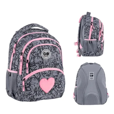 Рюкзак шкільний GoPack Education 175M-4 Fluffy Heart (GO26-175M-4)