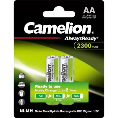 Акумулятор Camelion AА 2300mAh Ni-MH Always Ready HR6 BP2 (NH-AA2300АRBP2)