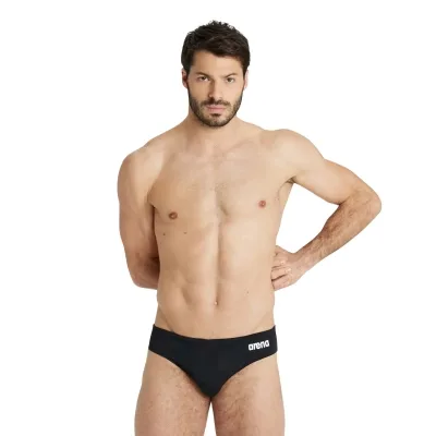 Плавки Arena Team Swim Briefs Solid 004773-550 чорний 75 (3468336637111)