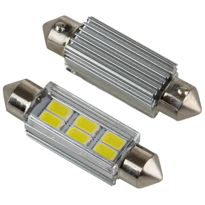 Автолампа PULSO LED SV8.5/T11x41mm/6 SMD-5730/9-18v/130Lm (LP-62041)