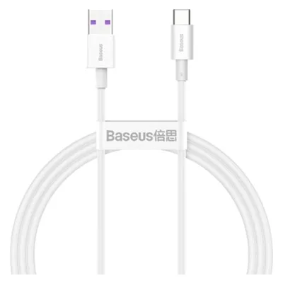 Дата кабель USB 2.0 AM to USB-C 1.0m 3A White Baseus (CATYS-02)