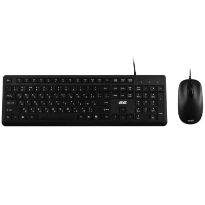Комплект 2E MK405 USB UA Black (2E-MK405UBK_UA)
