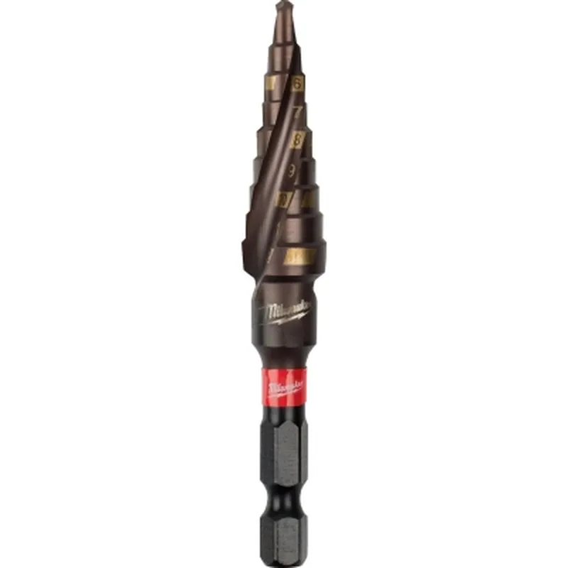 Свердло Milwaukee ступінчасте SHOCKWAVE Impact Duty, 4-12мм з кроком 1мм (48899261)
