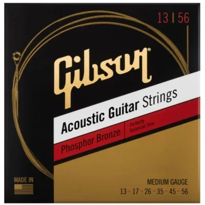Струни для гітари Gibson SAG-PB13 Phosphor Bronze Acoustic Guitar Strings Medium (13-56) (230480)