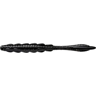 Силікон рибальський FishUP Scaly Fat 3.2" 101 - Black, cheese taste (8шт/уп) (1864.06.09)