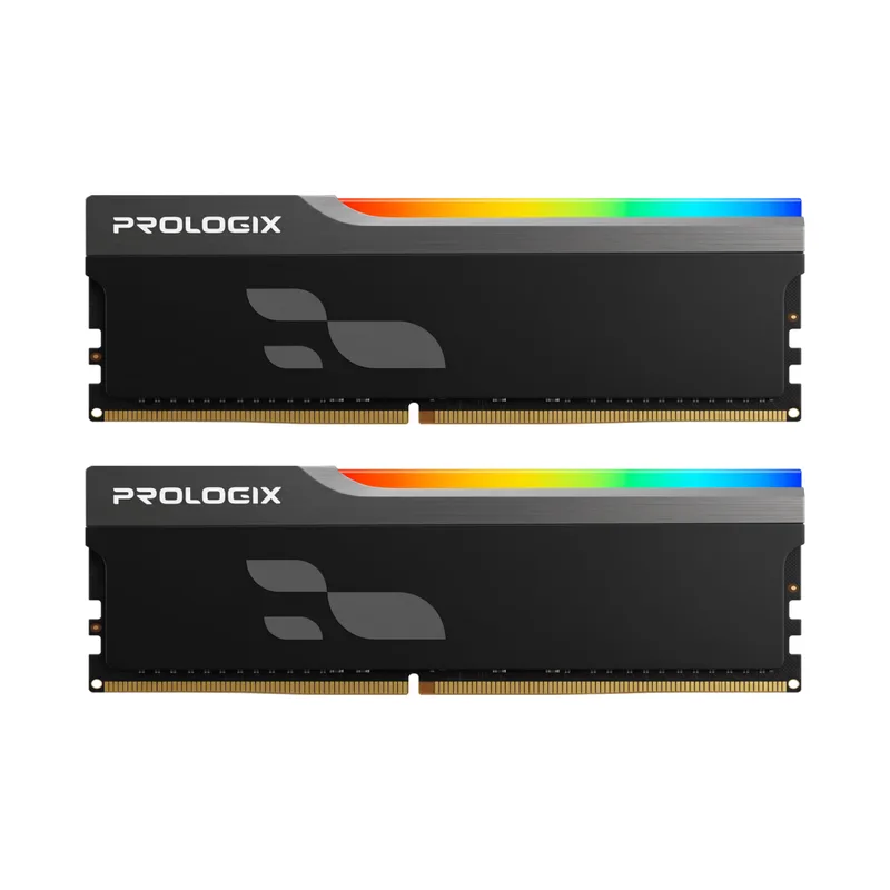 Модуль пам'яті для комп'ютера DDR4 16GB (2x8GB) 3600 MHz Onyx Black RGB Prologix (PRO16GB3600YBR4K)