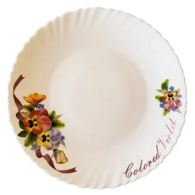 Тарілка Vittora "Фіалки" Wave Dessert 19 см (V-190V) (упаковка 6 шт)