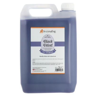 Шампунь для тварин Dezynadog Black Velvet Colour Enhance для відновлення і посилення кольору чорної та темно-коричневої шерст (5052372014791)