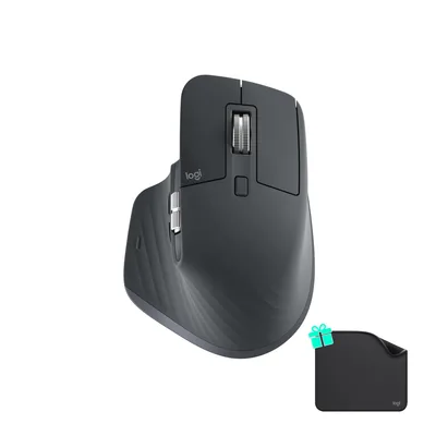 Мишка Logitech MX Master 3S Performance for Business Wireless/Bluetooth + Mouse Pad Studio Series Graphite (MX910-006582)