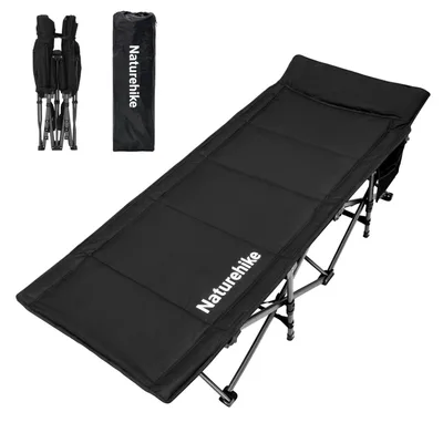 Розкладачка Naturehike CNK2300WS010, поліестер Oxford, чорна (6976507665209)