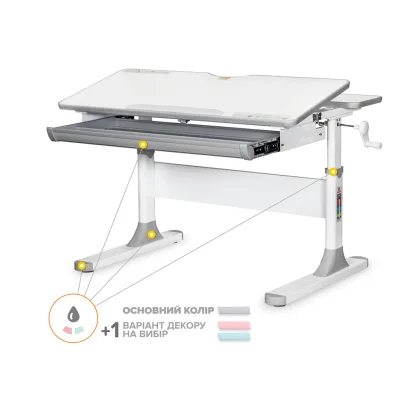 Парта Mealux Edmonton Multicolor G Liite (BD-610 W/MC + G Lite)