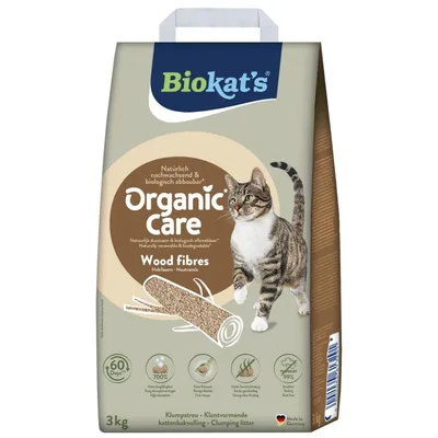 Наповнювач для туалету Biokat's Organic Care деревний 8 л/3 кг (4002064617503)