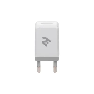 Зарядний пристрій 2E USB Wall Charger USB:DC5V/2.1A, white (2E-WC1USB2.1A-W)