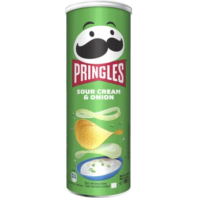 Чіпси Pringles Sour Cream&Onion Сметана-цибуля 165 г (5053990101597)