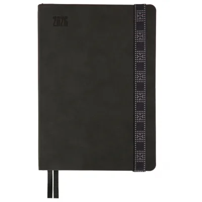 Тижневик Leo planner А5 датований 2026 "Voyage", м‘який, графітовий, 368 сторінок (252695)