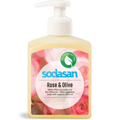 Рідке мило Sodasan органічне Rose-Olive тонізуюче 300 мл (4019886076364)