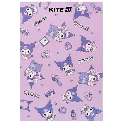 Блокнот Kite Kuromi A5, 50 аркушів, клітинка (HK25-194-1)