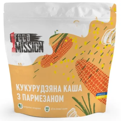 Їжа швидкого приготування Food Mission Каша кукурудзяна з пармезаном 100 г (fm.30351)