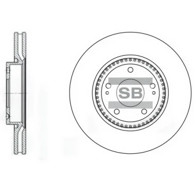 Гальмівний диск HI-Q SD1005 (упаковка 2 шт)