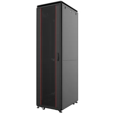 Шафа напольна Mirsan 26U GTV 19" 600x600, glass door (MR.GTV26U66DE.01)