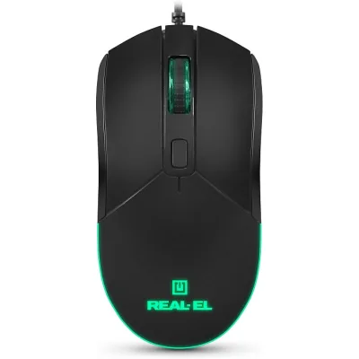 Мишка REAL-EL RM-515 USB Black (EL123200059)