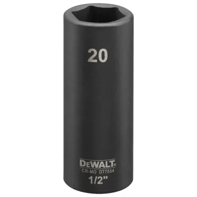 Торцева головка DeWALT IMPACT ударна довга, 1/2 х 20 мм (DT7554)