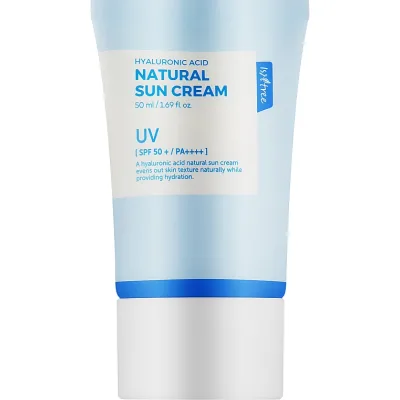 Засіб від засмаги IsNtree Hyaluronic Acid Natural Sun Cream SPF 50+ PA++++ 50 мл (8809800941672)