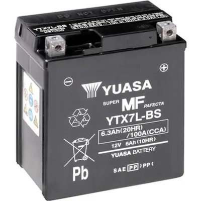 Акумулятор автомобільний Yuasa 12V 6Ah MF VRLA Battery AGM (YTX7L-BS)