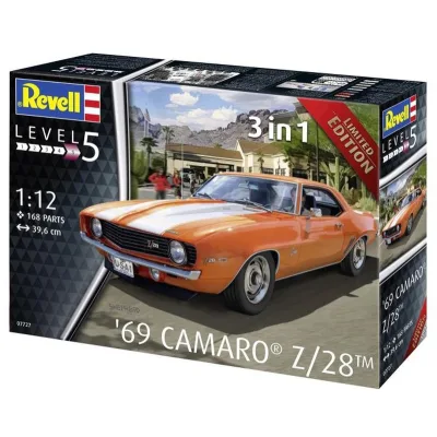 Збірна модель Revell модель автомобіль Chevrolet '69 Camaro® Z/28, рівень 5, 1:12 (RVL-07727)