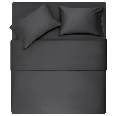 Простирадло ARDESTO на резинці Mix&Match Premium, 100% бавовна, сатин сірий 160х200+30 см (ART1620FSY)