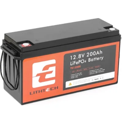 Батарея LiFePo4 LITHTECH 12,8V 200Ah, 2.25k + Bluetooth (TE12200B)