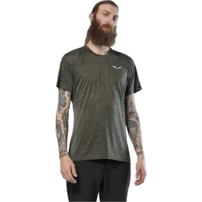 Футболка Salewa Puez Melange Dry 26537 5286 - 50/L - темно-оливковий (013.012.1665)