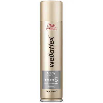 Лак для волосся WellaFlex Shine & Hold 5 Ultra Strong Hold 400 мл (4056800922680/4064666594118)