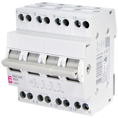 Перемикач трипозиційний ETI SSQ 440 "1-0-2", 4p 40A (2421445)