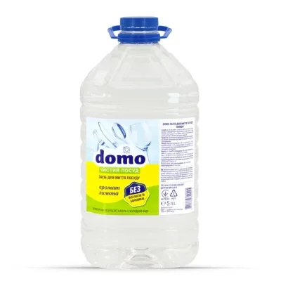 Засіб для ручного миття посуду Domo Лимон 5 л (4820269320925)