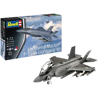 Збірна модель Revell Літак Lockheed Martin F-35A Lightning II, рівень 4, 1:72 (RVL-03799)