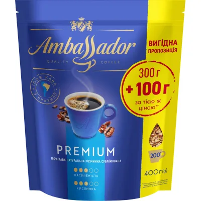 Кава Ambassador Premium розчинна 400 г (am.53444)