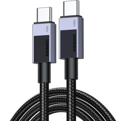 Дата кабель USB-C to USB-C 3.0m 100W L512 gray Ugreen (45065)