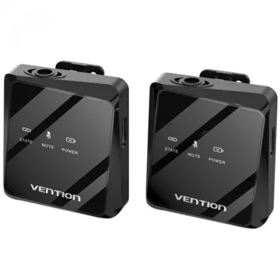 Мікрофон Vention USB-C 2-Pack Wireless Lavalier Black (NCBB0)