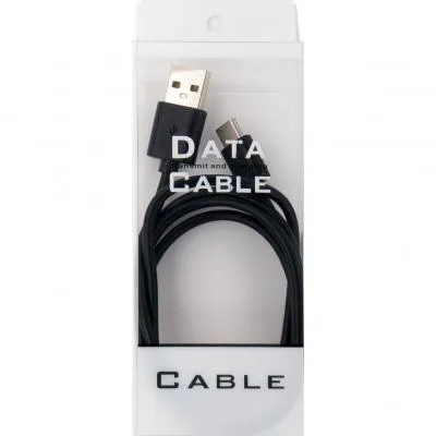 Дата кабель USB 2.0 AM to USB-C 1.0m black Dengos (PLS-TC-BLACK)