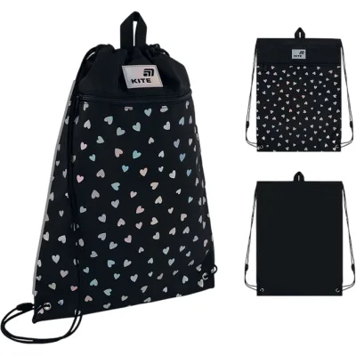 Сумка для взуття Kite 601M Black&Silver (K26-601M-14)