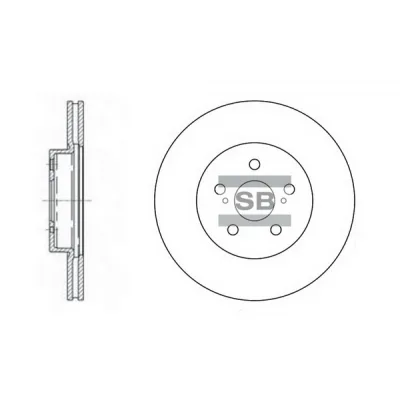 Гальмівний диск HI-Q SD4001