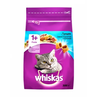 Сухий корм для кішок Whiskas з тунцем 300 г (5900951356094)